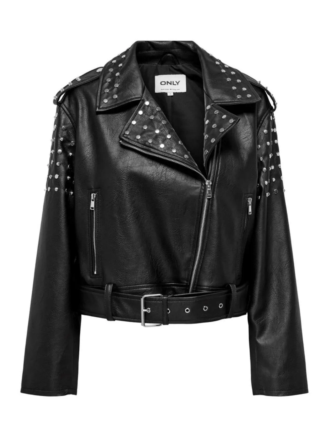 Only Destiny Black Women's Biker Jacket-NF