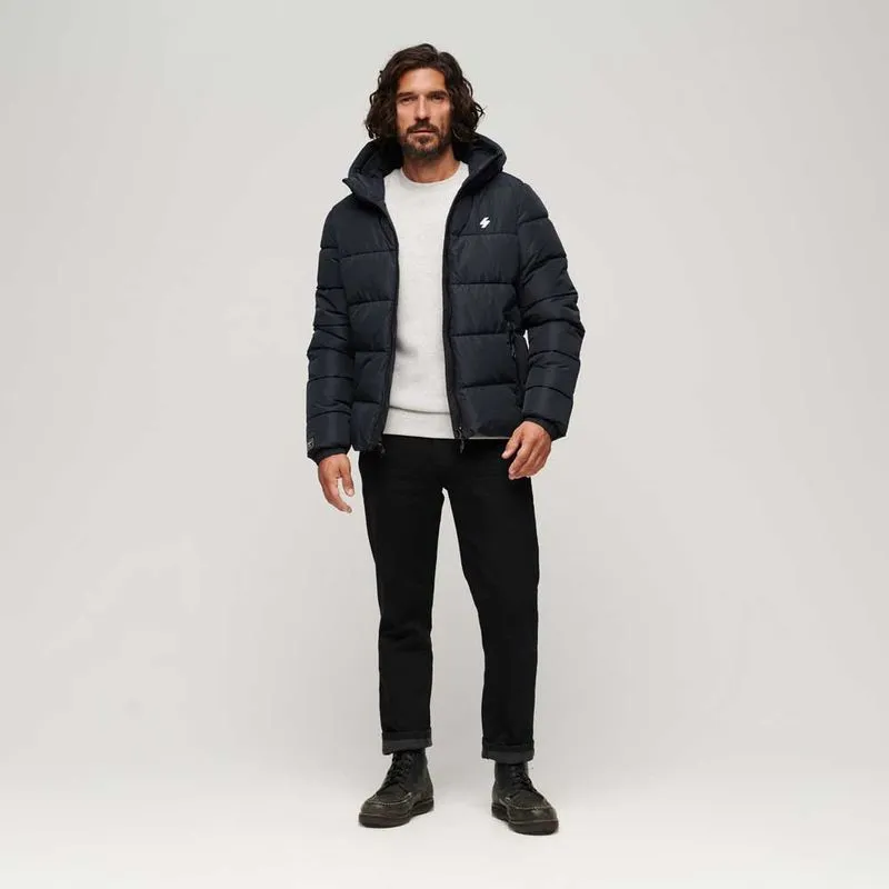 Men's Hooded Padded Sports Puffer Jacket Superdry