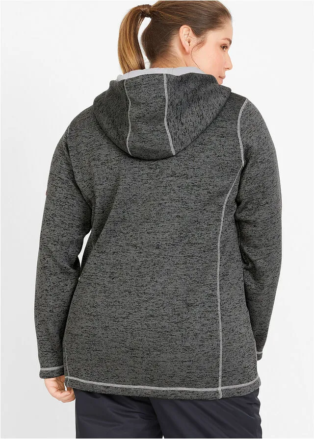 Heathered Slate Heathered Fleece Jacket