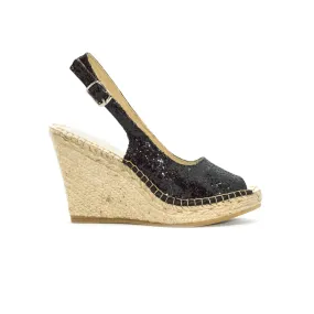 Chicago Glitter Black Espadrille