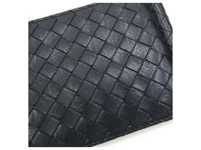 Clip de dinero bi-fold Bottega Veneta Negro Blanco roto 