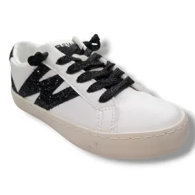 Conguitos Zapatilla Sneakers Niña BJSH368001-WHIT GLITTER BLANCO/NEGRO CORDONETS