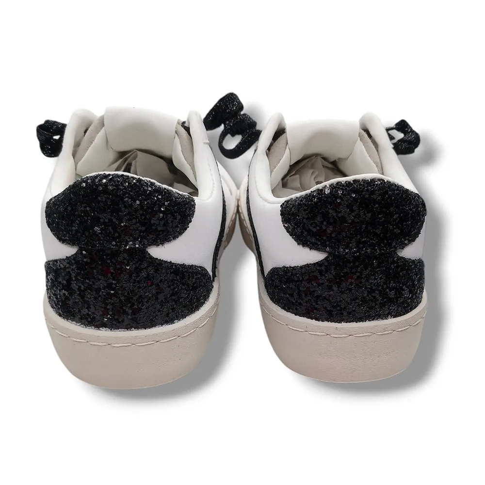 Conguitos Zapatilla Sneakers Niña BJSH368001-WHIT GLITTER BLANCO/NEGRO CORDONETS