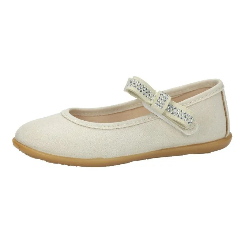 COSH265038 Bailarinas con lazo color BEIGE