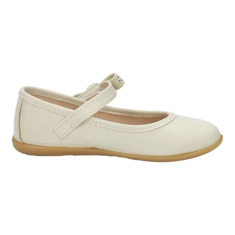 COSH265038 Bailarinas con lazo color BEIGE