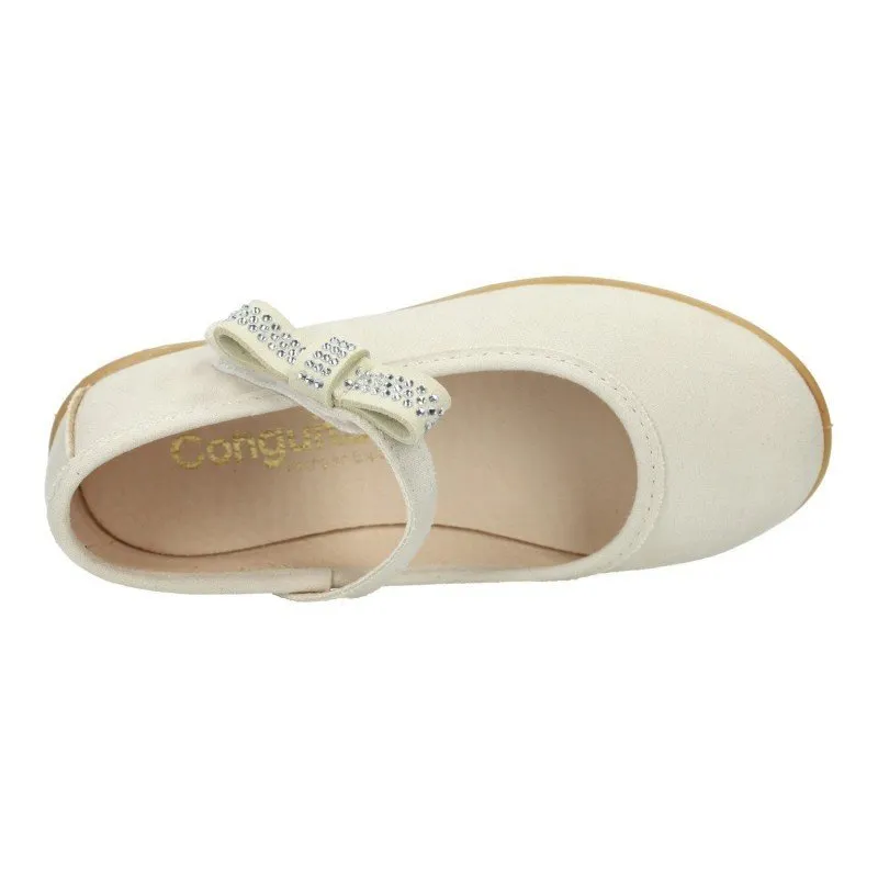 COSH265038 Bailarinas con lazo color BEIGE