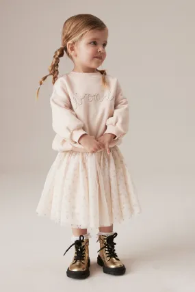 Long Sleeve Sweater and Skirt Set in Cream (3mths-7yrs)