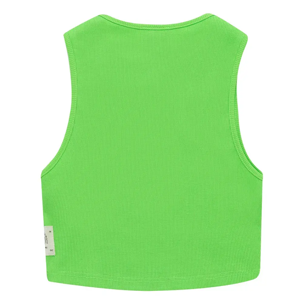 Solid color crop top