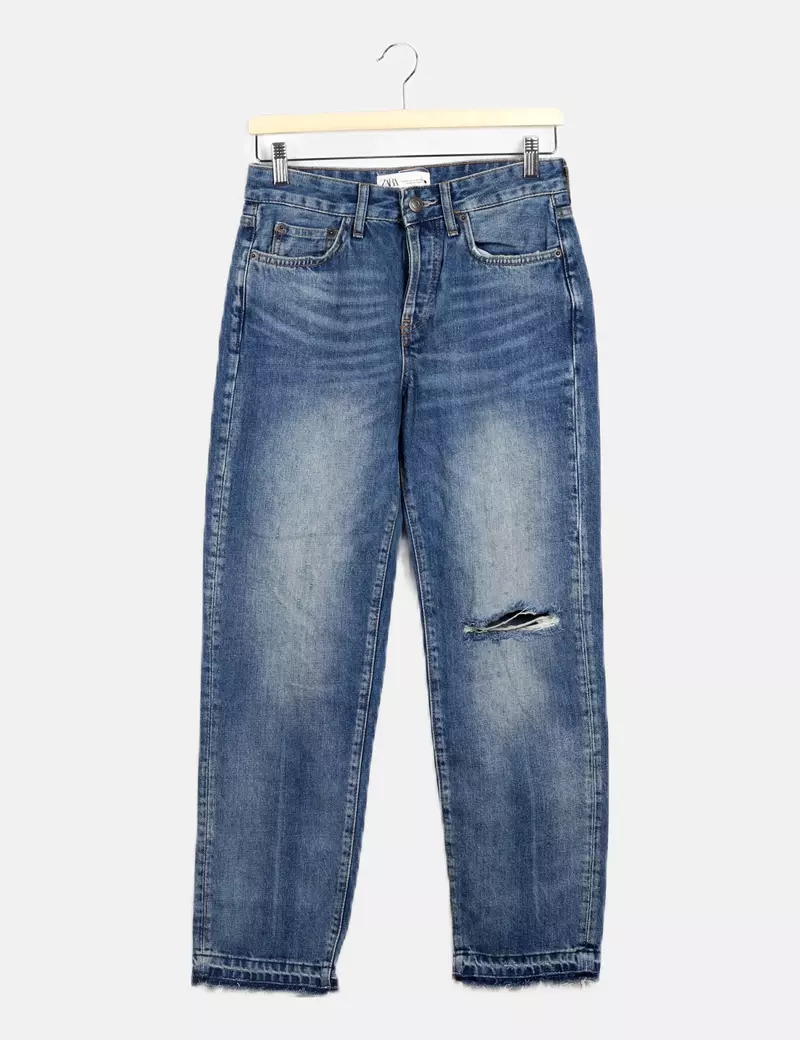 Dark Blue Denim Zara Jeans