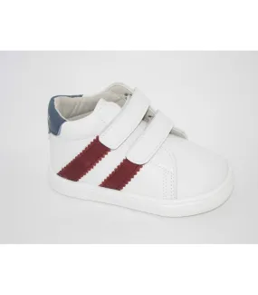 White-Burgundy High-Top Sneaker PIRUFLEX