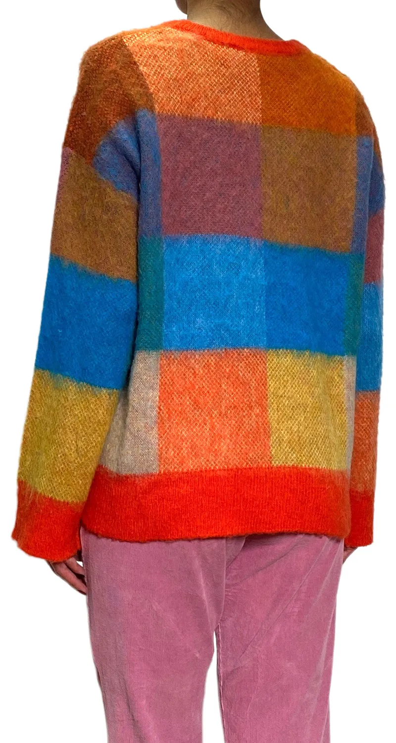 DESIGUAL Rainbow Stripe Jumper