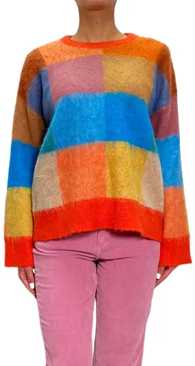 DESIGUAL Rainbow Stripe Jumper