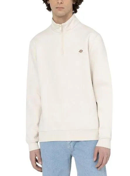 Dickies Oakport Quarter Zip Beige Men's Sweatshirt