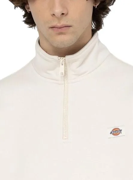 Dickies Oakport Quarter Zip Beige Men's Sweatshirt