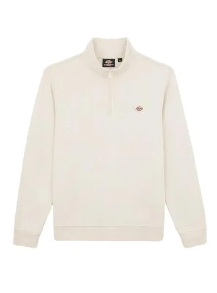 Dickies Oakport Quarter Zip Beige Men's Sweatshirt