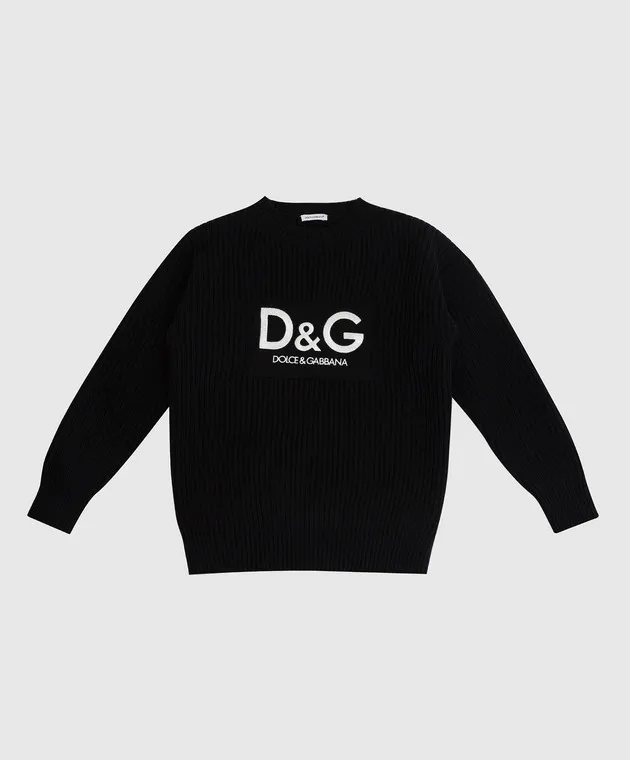 Children's wool sweater with logo by Dolce&Gabbana