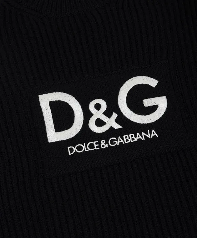 Children's wool sweater with logo by Dolce&Gabbana