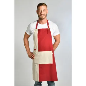 Dyneke Granate Canvas Apron for Retail - Red Color