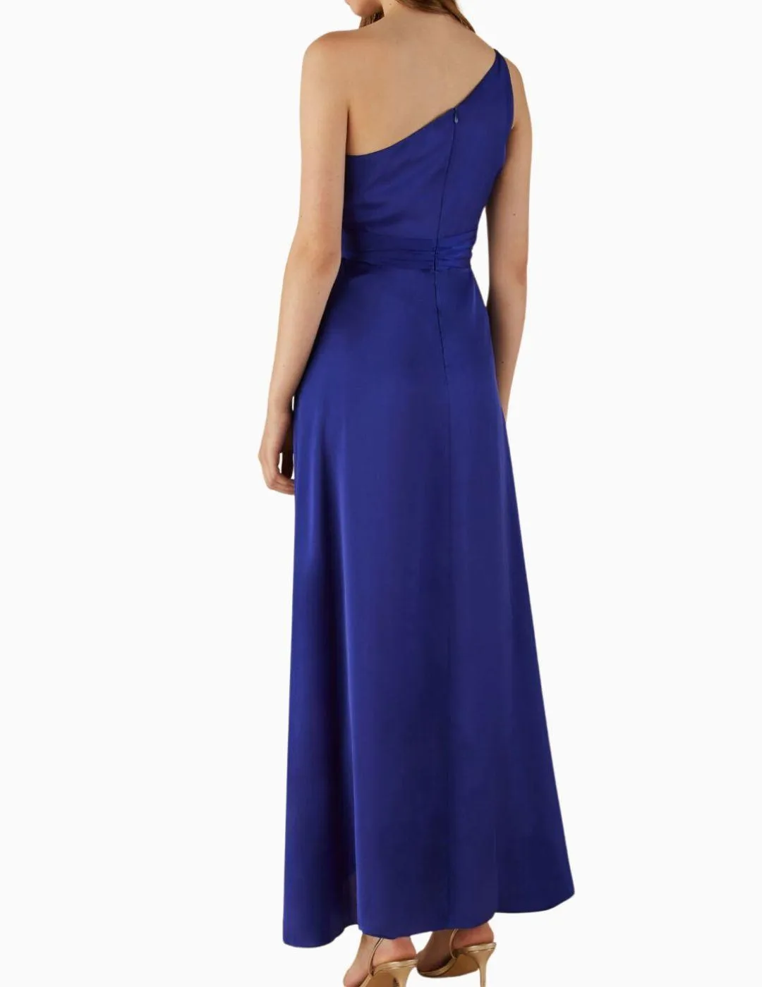 EMME Long Asymmetric Blue Dress