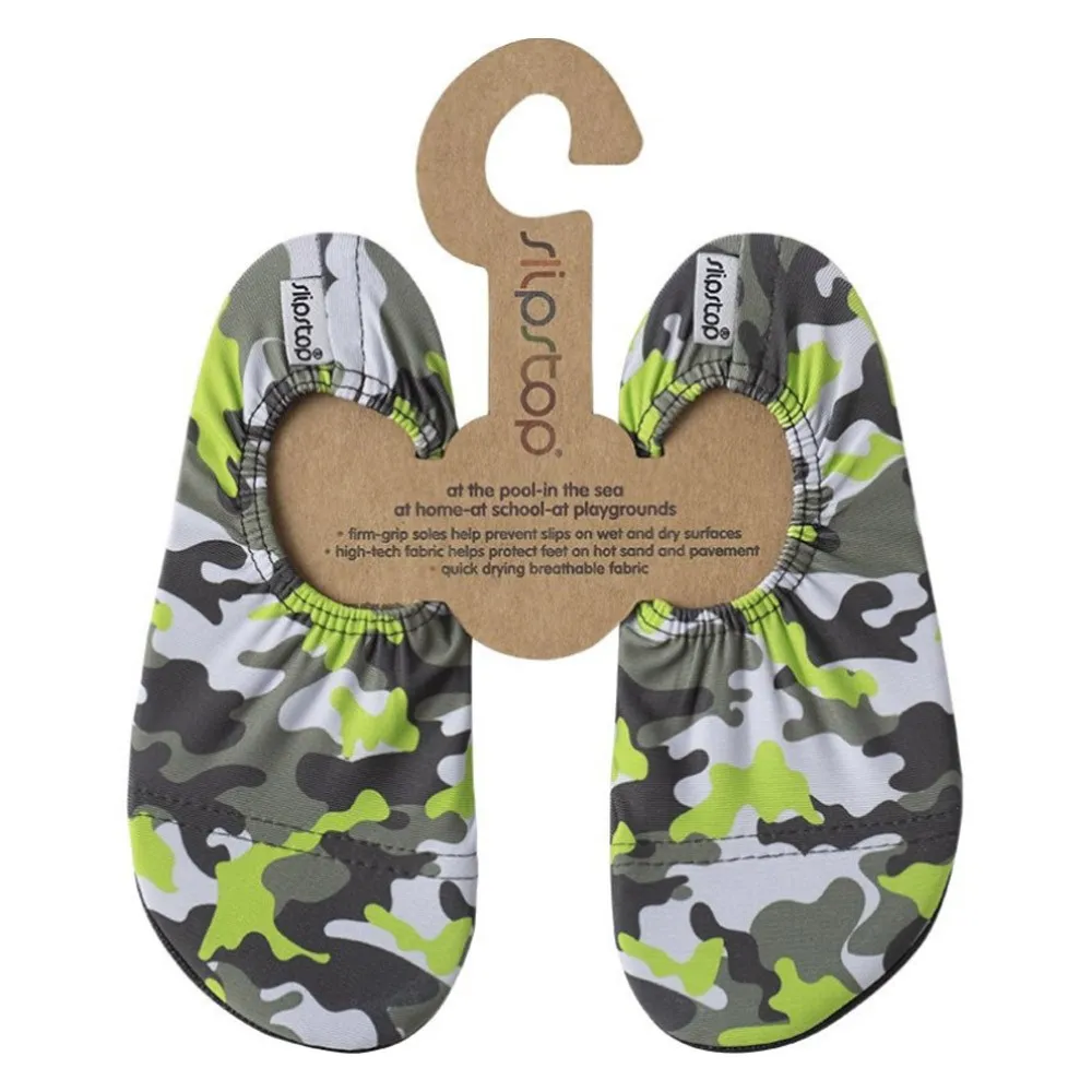 Green SlipStop Camo Water Shoes