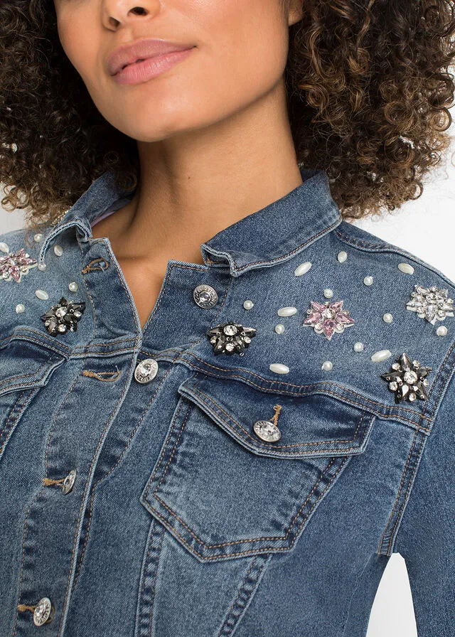 Faded denim jacket