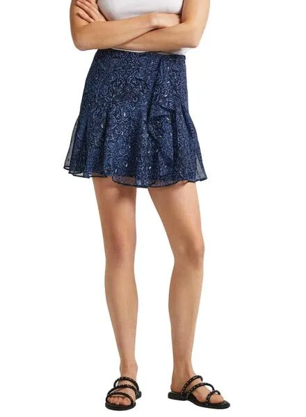 Blue Pepe Jeans Cressida Skirt for Women