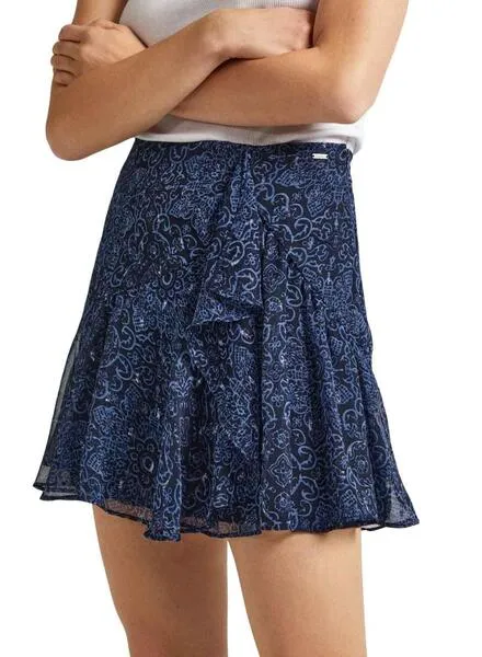 Blue Pepe Jeans Cressida Skirt for Women