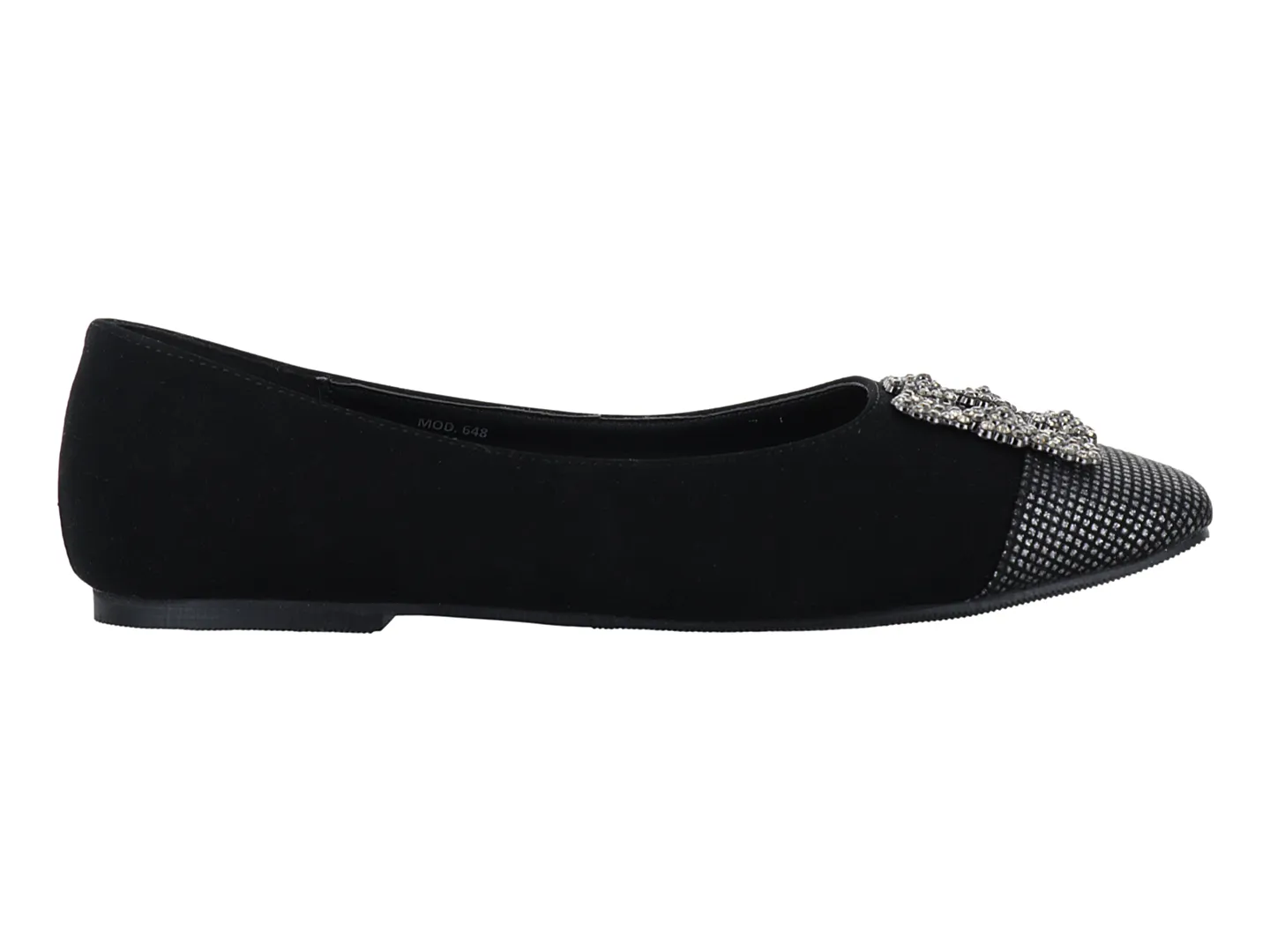 Flats Donova 200103 Negro Para Mujer