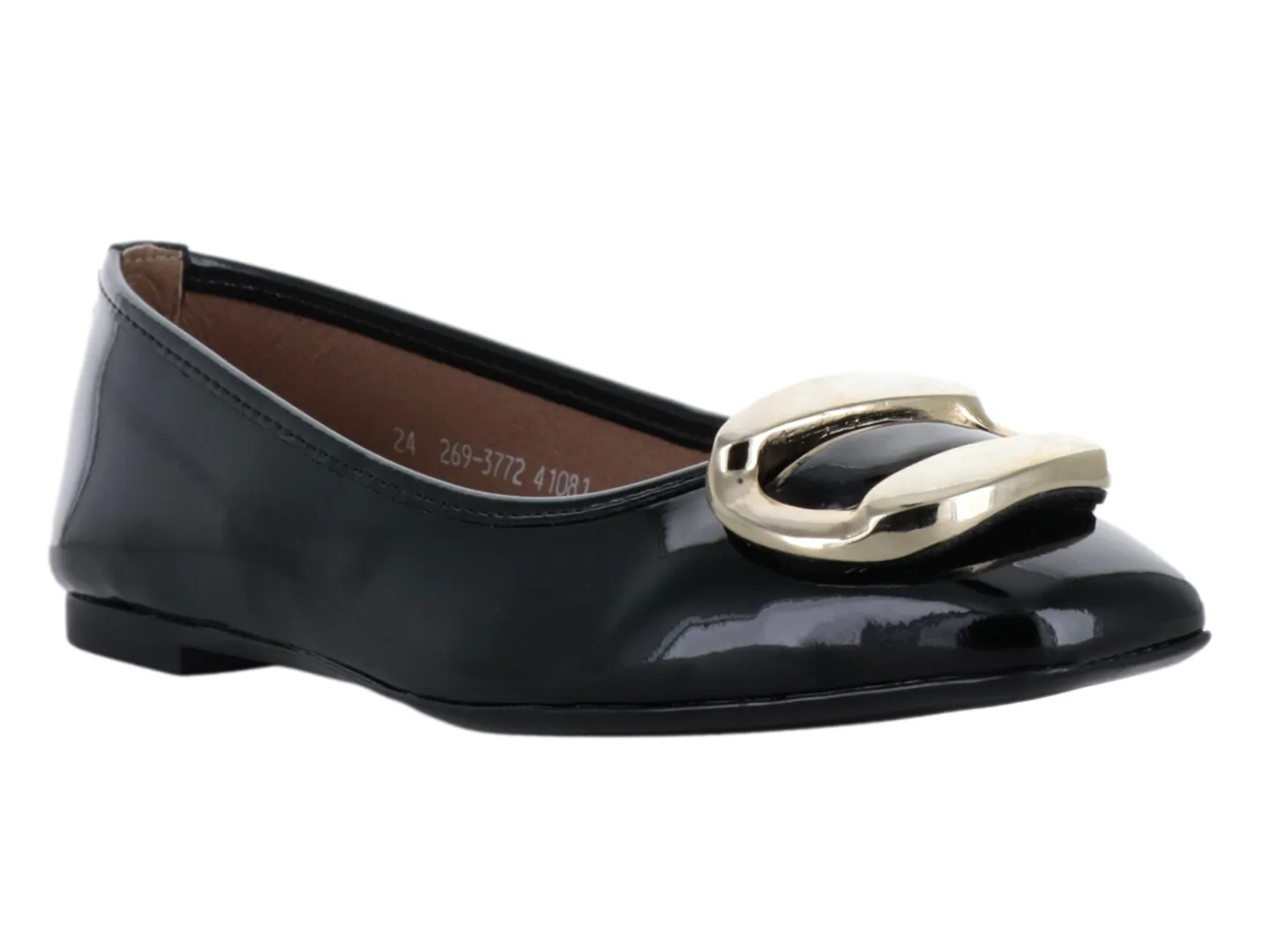 Flats Salamandra 3772 Negro Para Mujer