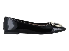 Flats Salamandra 3772 Negro Para Mujer