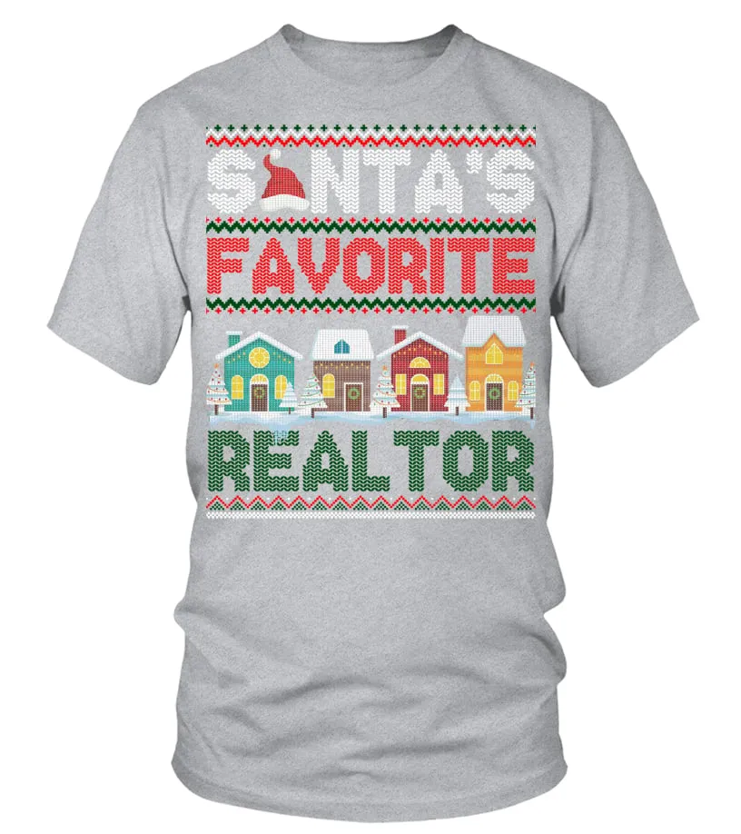 Santa's Favorite Realtor Ugly Christmas Sweater