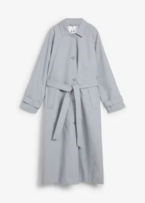 Silver Grey Trench Coat