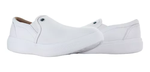 Gala Mocasin Oficios Medico Piel Blanco Juvenil 82441