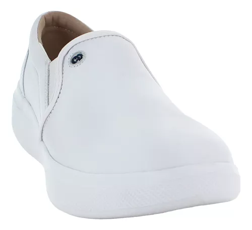 Gala Mocasin Oficios Medico Piel Blanco Juvenil 82441