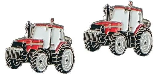 Gemelos de camisa Tractor Rojo