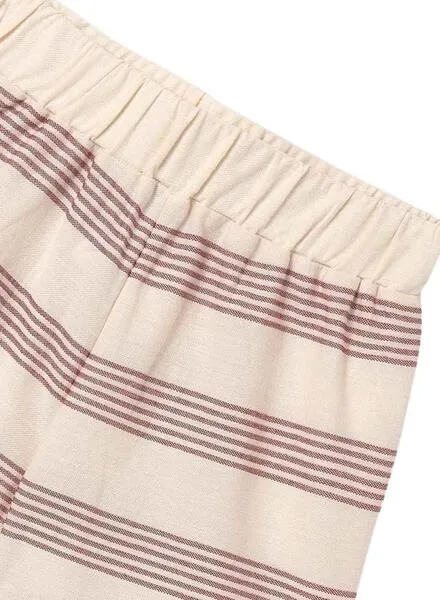 Girls' Terracotta Striped Short Knit Set by Mayoral