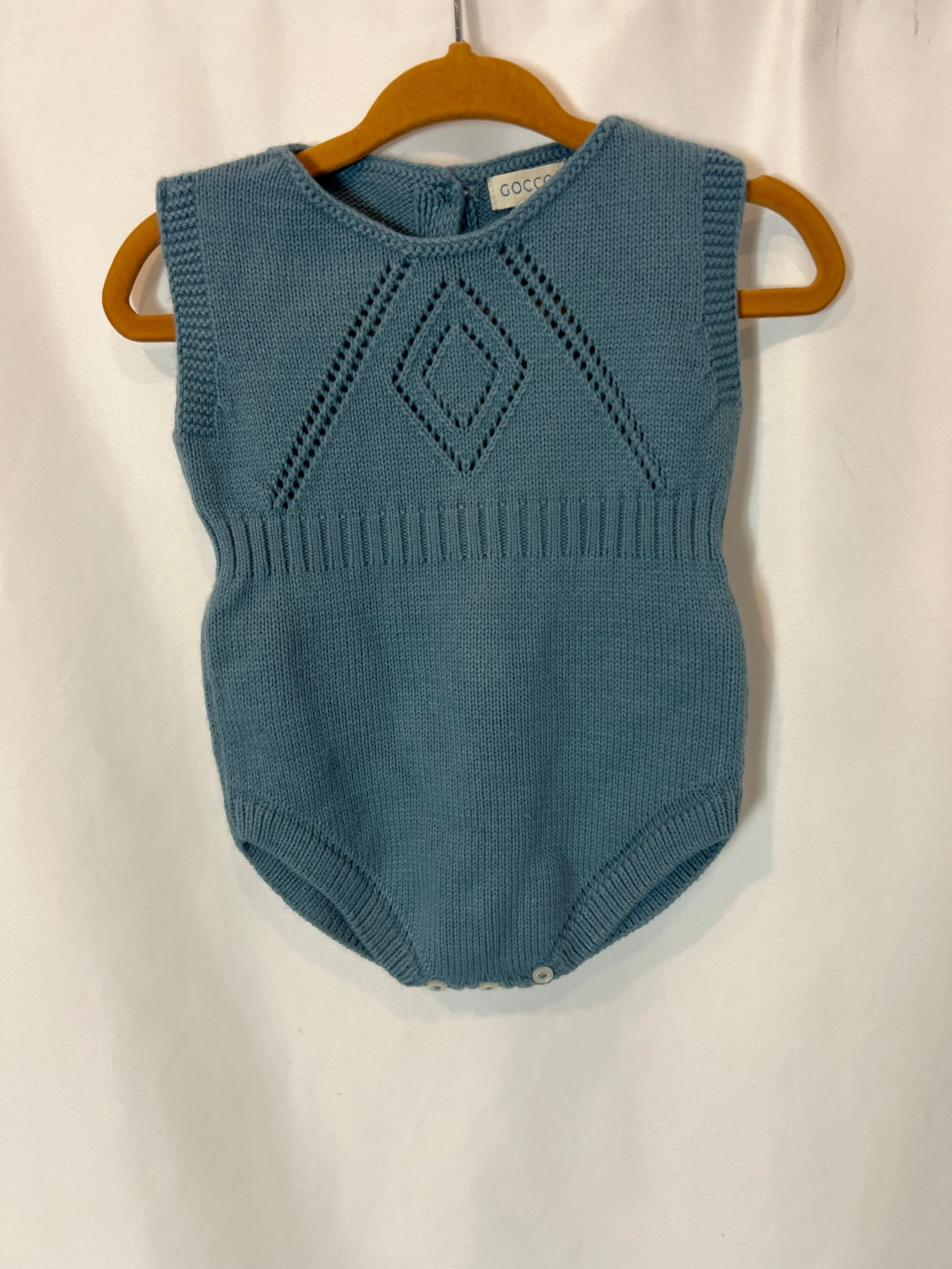 GOCCO. Conjunto ranita punto azul. T 6-9 meses