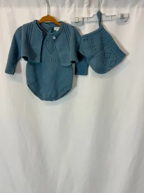 GOCCO. Conjunto ranita punto azul. T 6-9 meses