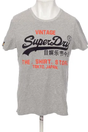 Gray Color T-shirt - Super Dry