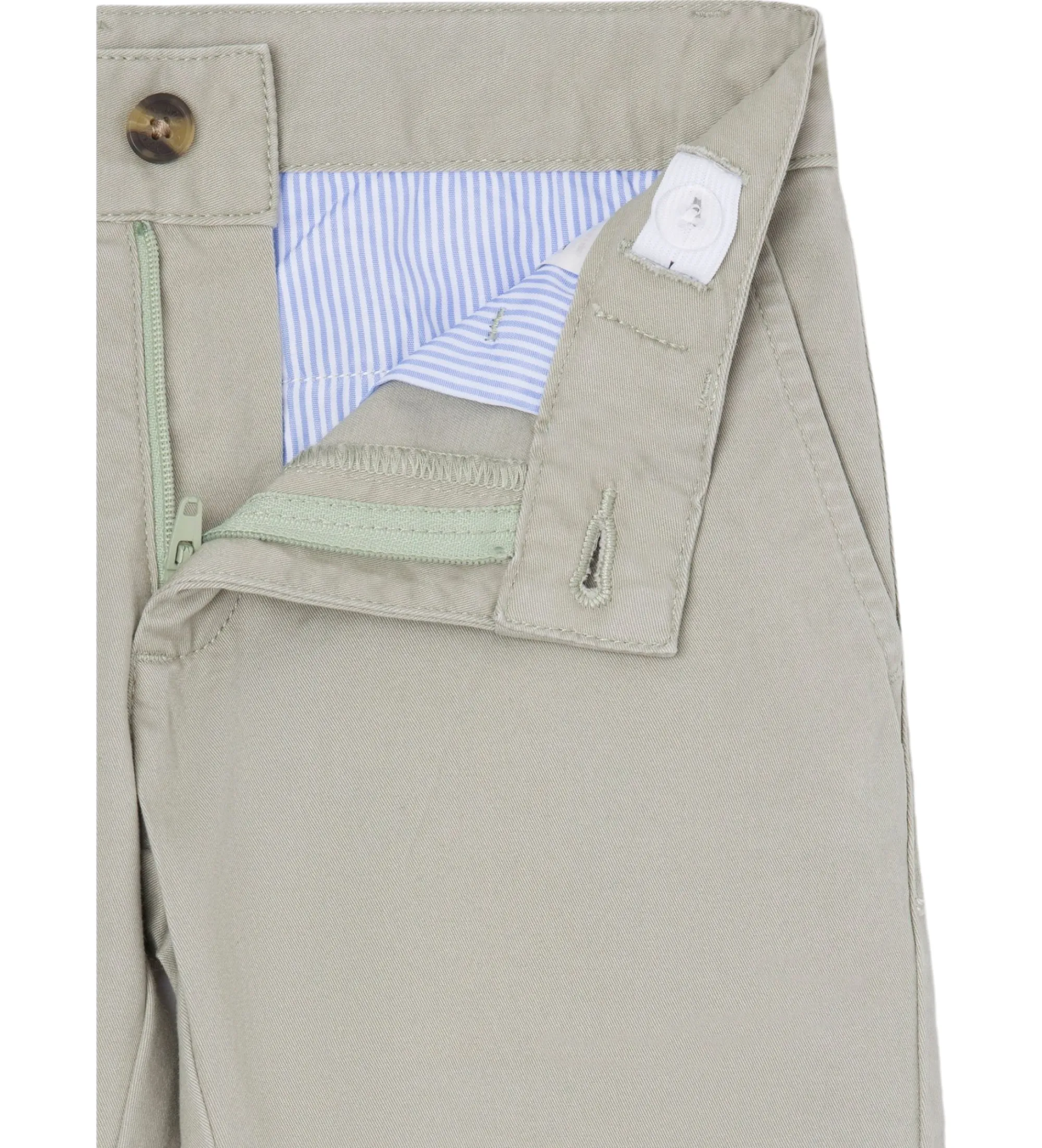 Green Chino Bermuda Shorts