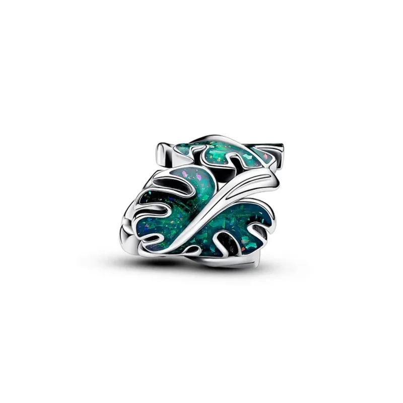 Green Monstera Pandora Charm 793332C01