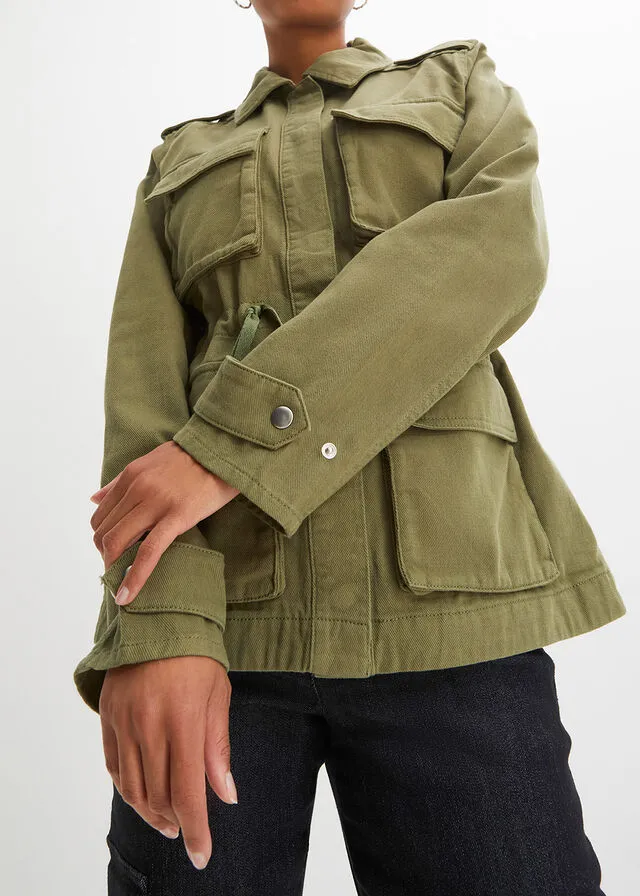 Green mud hunting coat