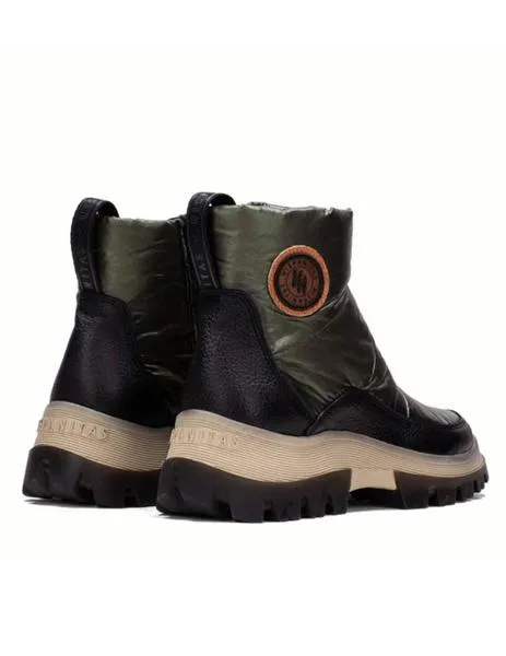 Green padded women's Hispanitas ankle boots