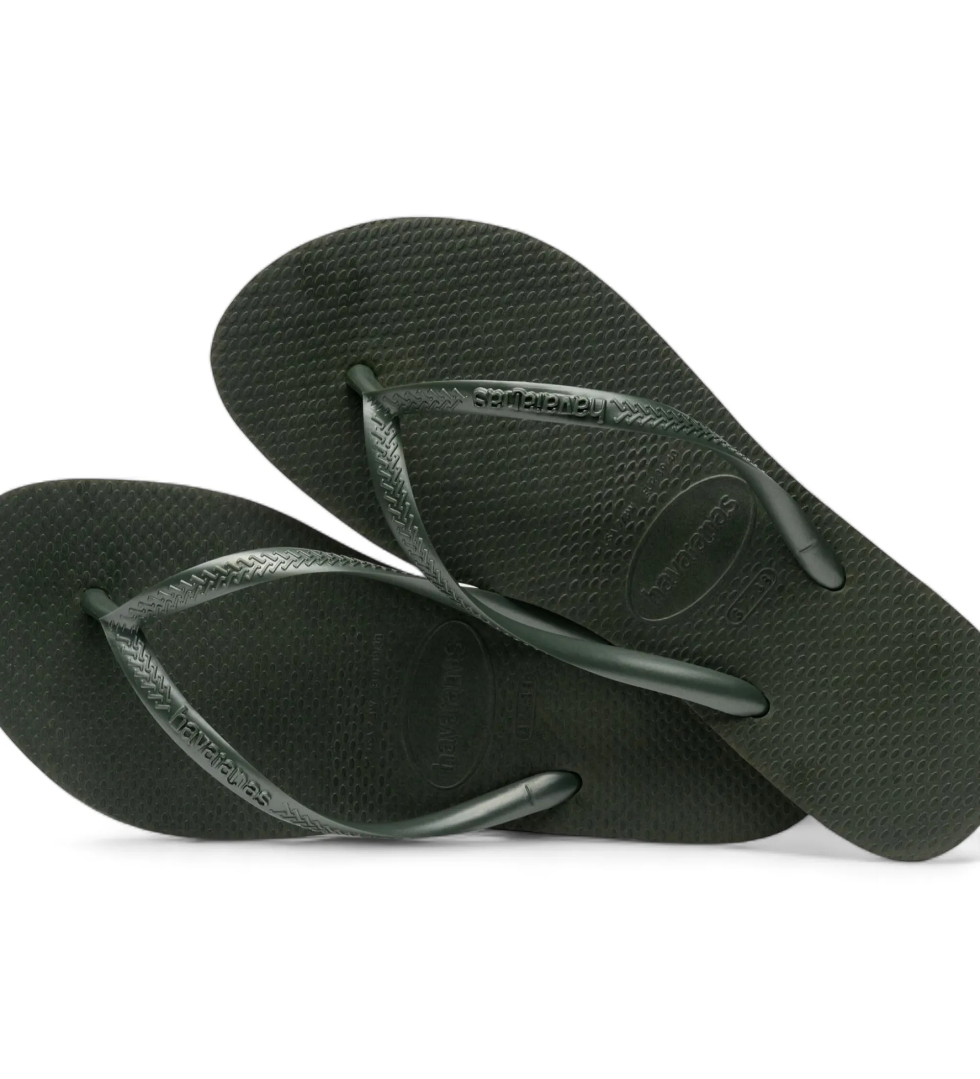 Green Slim Flip Flops.