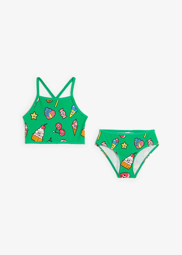 Green Two-Piece Bikini