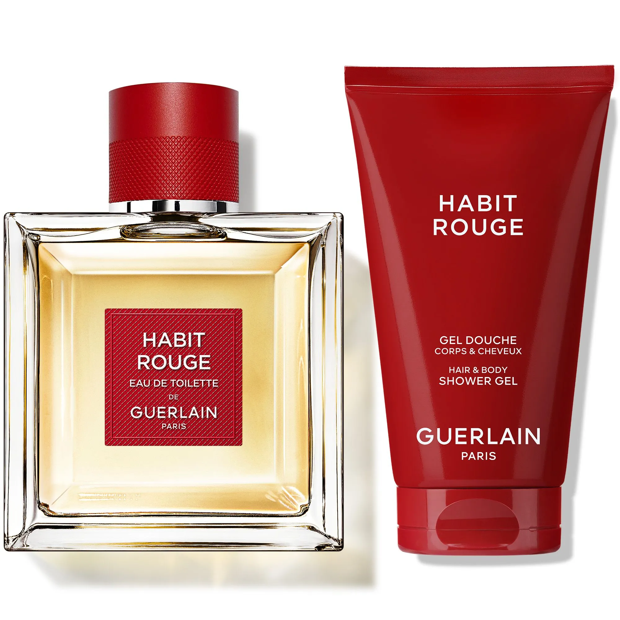 Guerlain Habit Rouge - Set Eau de Toilette, Shower Gel