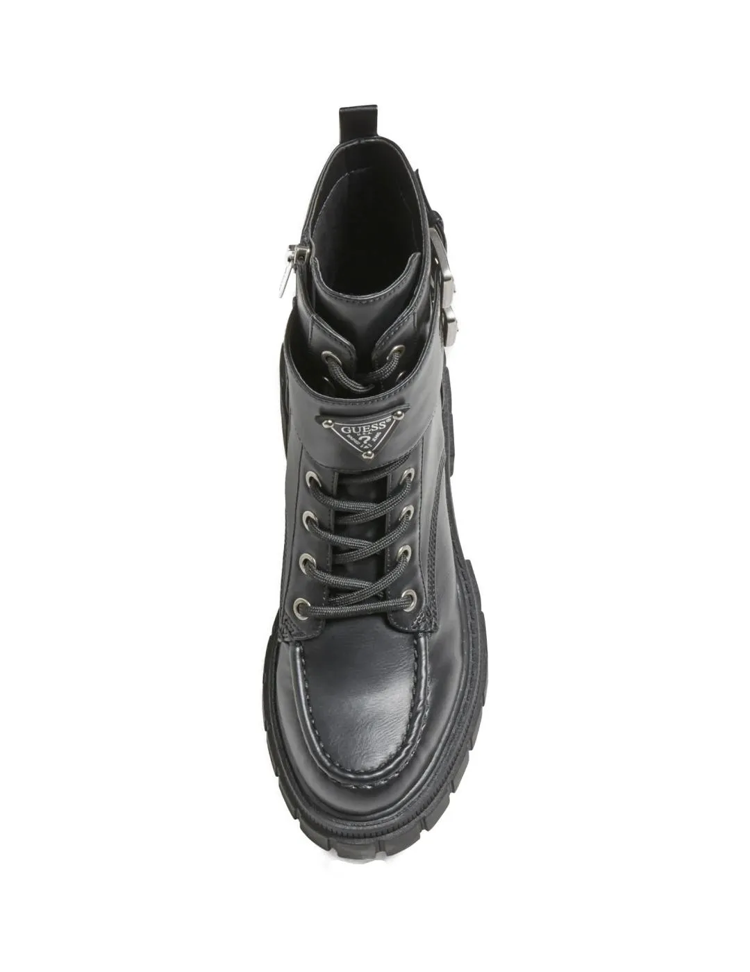 Guess Kaylana black lace-up boots for women-Z for SEO optimization.