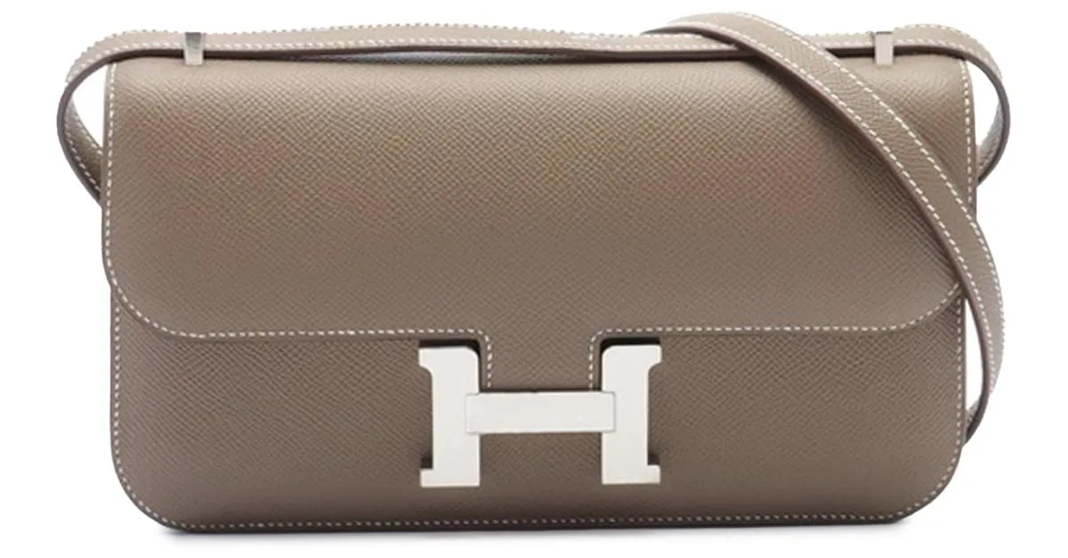 Hermès Marrón Epsom Constance Elan Castaño Gris pardo 