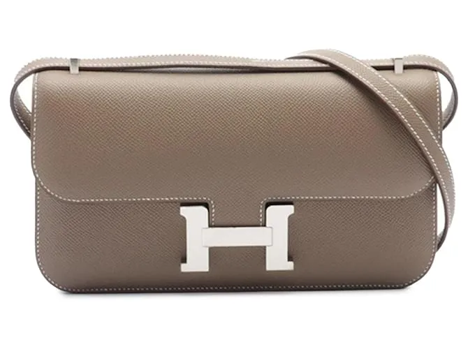 Hermès Marrón Epsom Constance Elan Castaño Gris pardo 