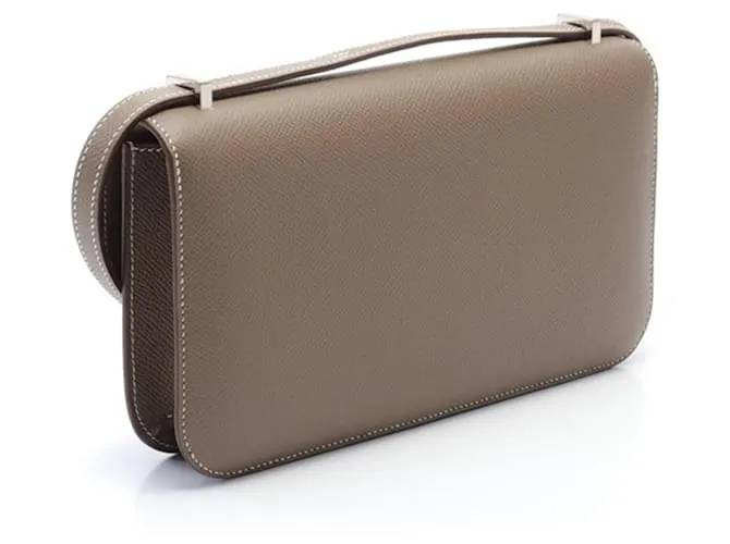 Hermès Marrón Epsom Constance Elan Castaño Gris pardo 